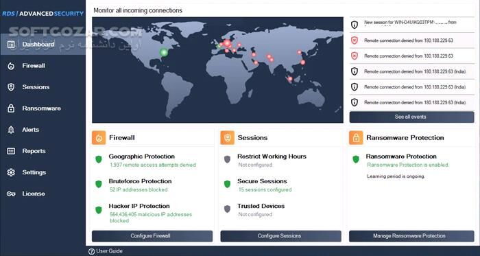 دانلود RDS Advanced Security Ultimate 7.4.10.28 - دانلود حفاظت از ریموت دسکتاپ - سافت گذر