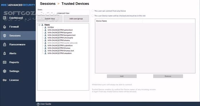 دانلود RDS Advanced Security Ultimate 7.4.10.28 - دانلود حفاظت از ریموت دسکتاپ - سافت گذر
