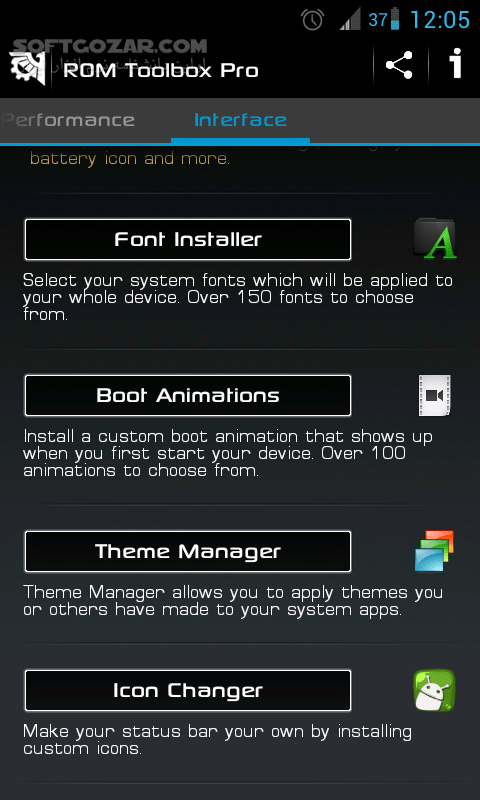 دانلود ROM Toolbox Pro 6.5.1.0 for Android - دانلود ابزار سیستمی برای کنترل کامل اندروید برای اندروید - سافت گذر