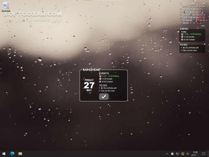 دانلود Rainlendar Pro 2.22.1 Build 182 - دانلود تقویم برای ویندوز - سافت گذر