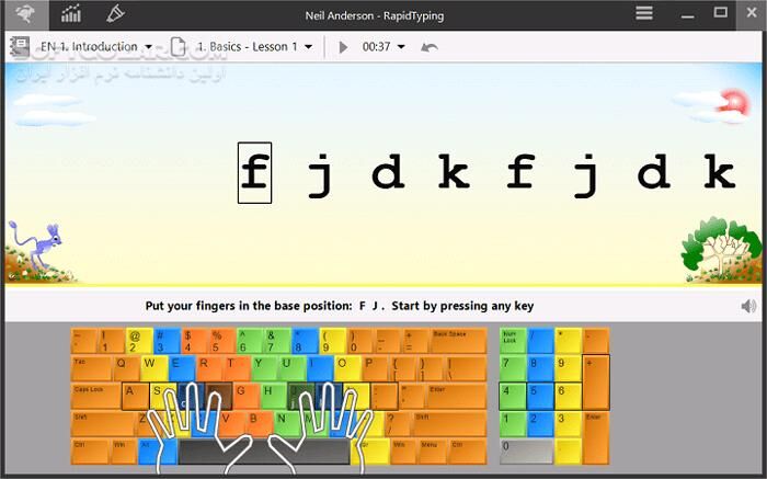 دانلود Rapid Typing Tutor 5.5 - دانلود آموزش تایپ - سافت گذر