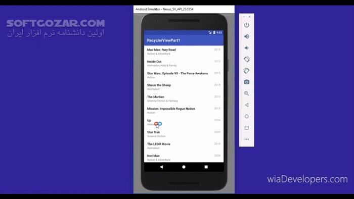 دانلود دورهٔ ویدئویی «آموزش کار با RecyclerView در اندروید» به زبان فارسی - دانلود آموزش ریسایکلر ویو در اندروید - سافت گذر
