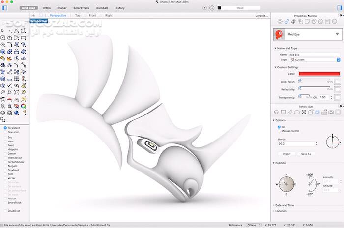 دانلود Rhinoceros 8.25.25328.11001 / macOS - دانلود مدل سازی راینو - سافت گذر