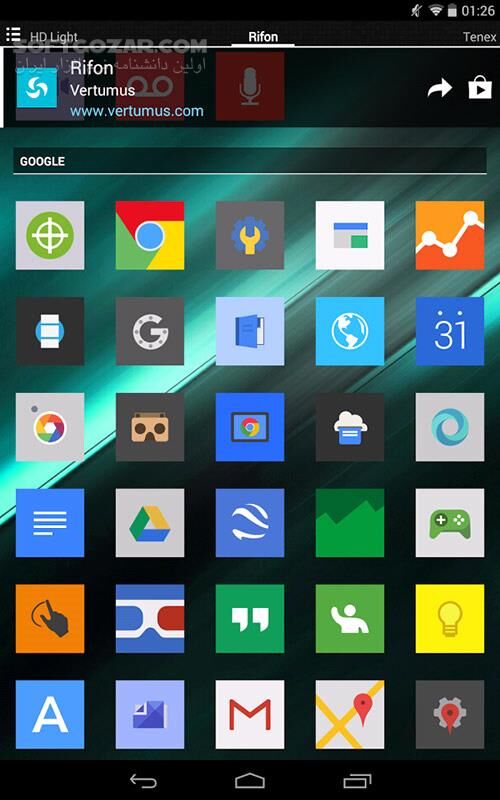 دانلود Rifon Icon 18.6.1 for Adnroid +4.0 - دانلود آیکون برای اندروید - سافت گذر