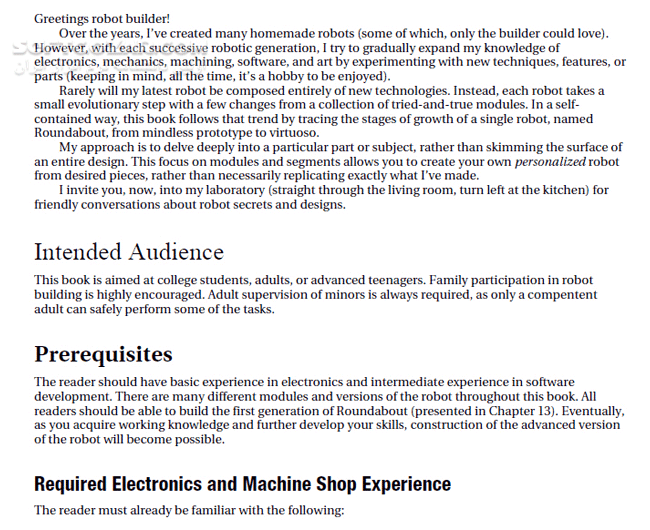 دانلود Intermediate Robot Building - دانلود کتاب Learning Robot Building - سافت گذر