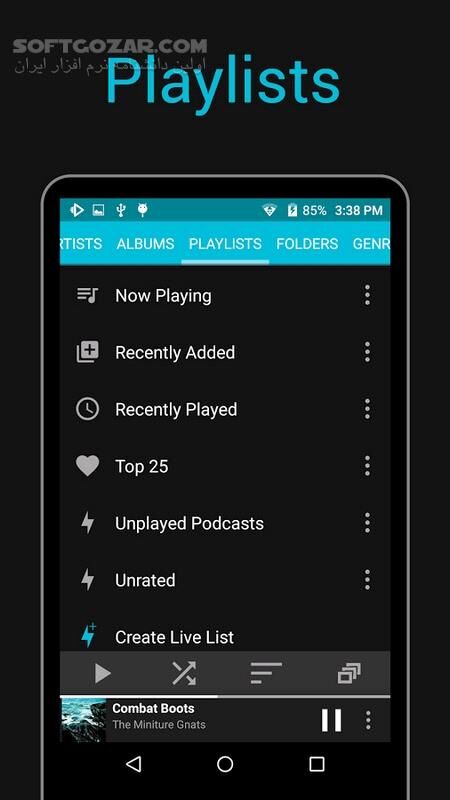 دانلود Rocket Player : Music Player 5.13.100 for Android +4.1 - دانلود راکت پلیر برای اندروید - سافت گذر