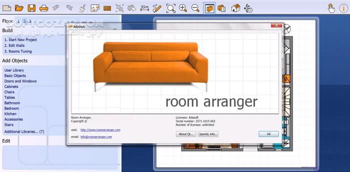 دانلود Room Arranger 10.2.0.732 (x64) - دانلود طراحی چیدمان دکوراسیون - سافت گذر