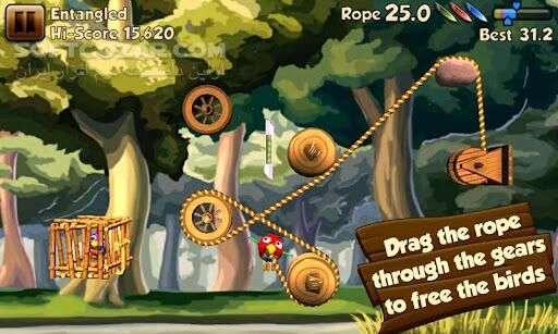 دانلود Rope Rescue 1.252 for Android +2.2 - دانلود بازی نجات پرنده برای اندروید - سافت گذر
