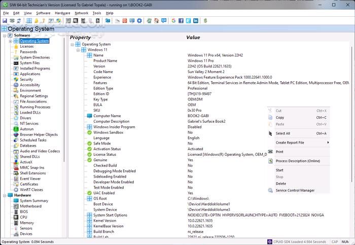 دانلود SIW 2025 v15.11.1119 Technician - دانلود نمایش مشخصات سیستم - سافت گذر
