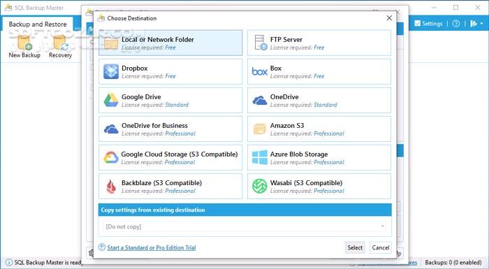 دانلود SQL Backup Master Enterprise 8.0.1017 - دانلود پشتیبان‌گیری از پایگاه‌های داده - سافت گذر
