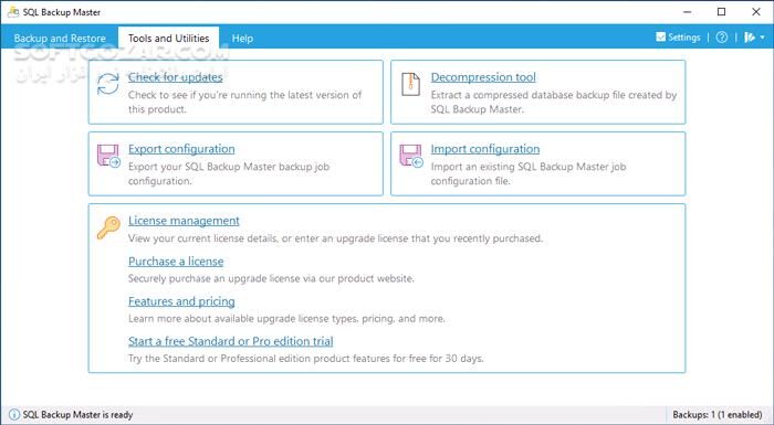 دانلود SQL Backup Master Enterprise 8.0.1017 - دانلود پشتیبان‌گیری از پایگاه‌های داده - سافت گذر