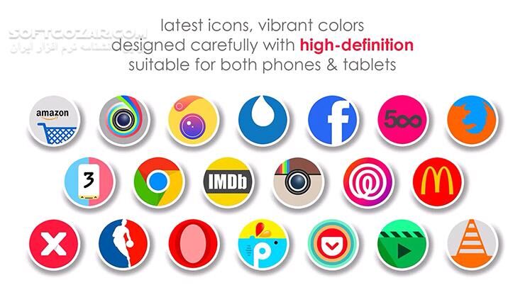 دانلود Samrio UI 1.0.4 for Android +4.1 - دانلود 800 آیکون با کیفیت 192*192 برای اندروید - سافت گذر