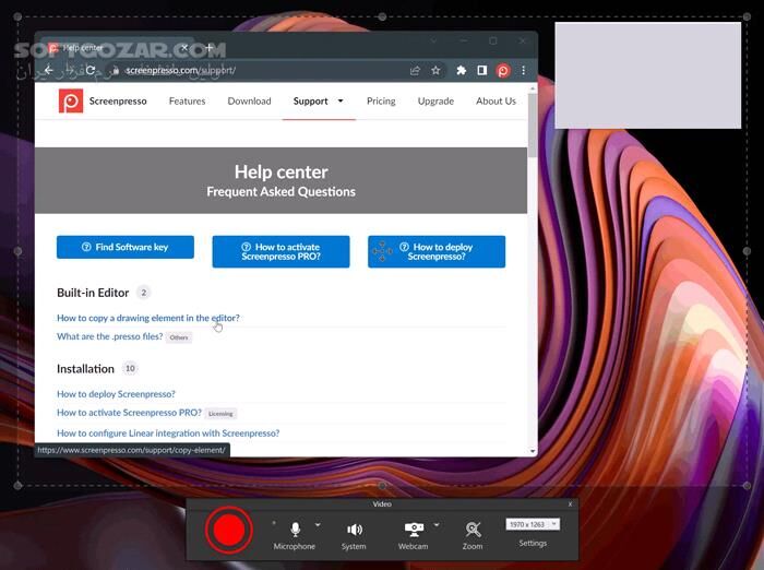 دانلود Screenpresso Pro 2.1.39 - دانلود ضبط صفحه نمایش - سافت گذر