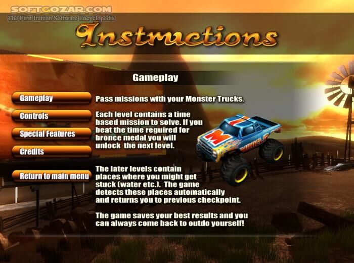 دانلود Monster Truck Nitro 2.1.0 - دانلود بازی ماشین های غول پیکر مجهز به نیتروژن - سافت گذر