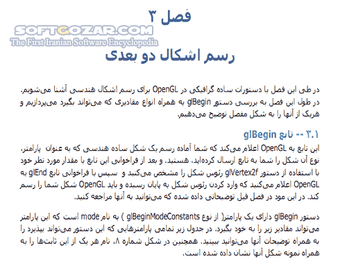 دانلود گرافیک در برنامه نویسی - دانلود کتاب آشنایی با برنامه نویسی گرافیکی به کمک OpenGL - سافت گذر