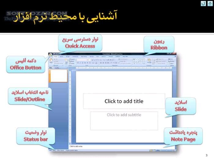 دانلود آموزش نرم افزار 2007 PowerPoint - دانلود کتاب آموزش پاورپوینت 2007 - سافت گذر