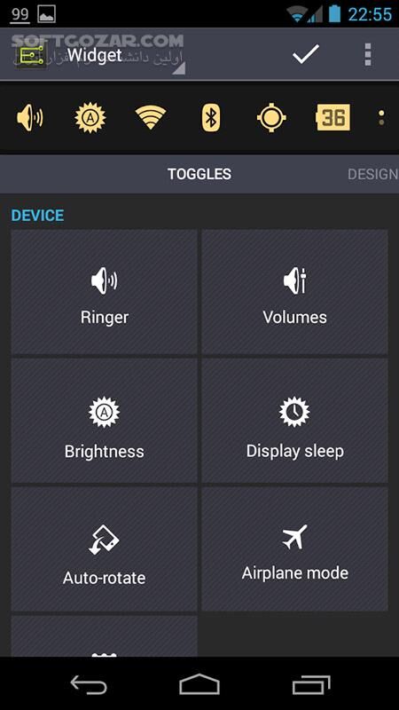 دانلود Settings Extended 8.4.2 for Android +4.0 - دانلود تنظیمات در نوار اطلاع رسانی برای اندروید - سافت گذر