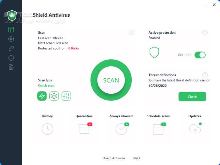 دانلود Shield Antivirus Pro 5.3.9 - دانلود آنتی ویروس شیلد - سافت گذر
