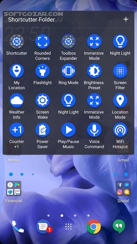 دانلود Shortcutter - Quick Settings​ & Sidebar Premium 7.7.9 For Android +6.0 - دانلود میانبر اندروید برای اندروید - سافت گذر