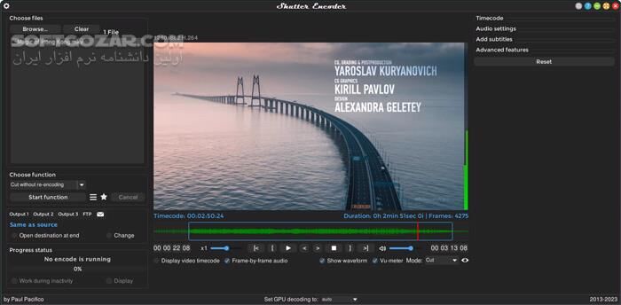 دانلود Shutter Encoder 19.6 - دانلود تبدیل، فشرده‌سازی و مدیریت فایل‌های ویدئویی و صوتی - سافت گذر