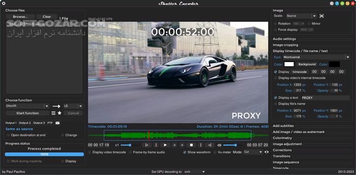 دانلود Shutter Encoder 19.6 - دانلود تبدیل، فشرده‌سازی و مدیریت فایل‌های ویدئویی و صوتی - سافت گذر