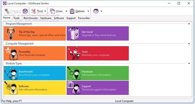 دانلود SiSoftware Sandra Business / Personal / Tech Support (Engineer) 2016.03.22.20 - دانلود بهترین برنامه برای بدست آوردن مشخصات دقیق سیستم و تست قطعات و مقایسه با نتایج استاندارد  - سافت گذر