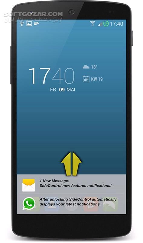 دانلود SideControl Pro 4.11 for Android +4.0 - دانلود نوار ابزار کمکی برای اندروید - سافت گذر