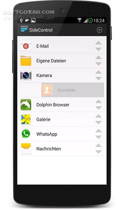 دانلود SideControl Pro 4.11 for Android +4.0 - دانلود نوار ابزار کمکی برای اندروید - سافت گذر
