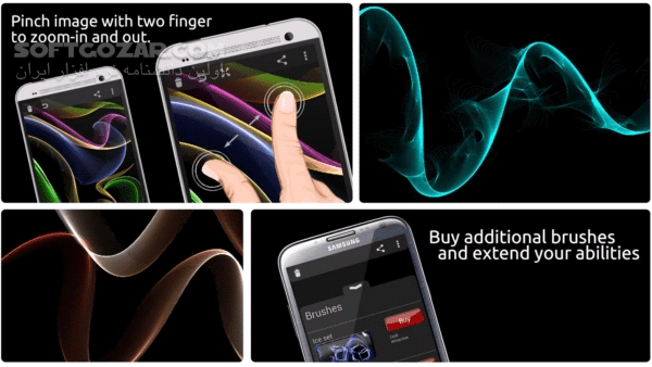دانلود Silk Paints Drawing 4.6.6 Unlocked for Android +3.0 - دانلود نرم افزاری جادویی برای طراحی در اندروید برای اندروید - سافت گذر