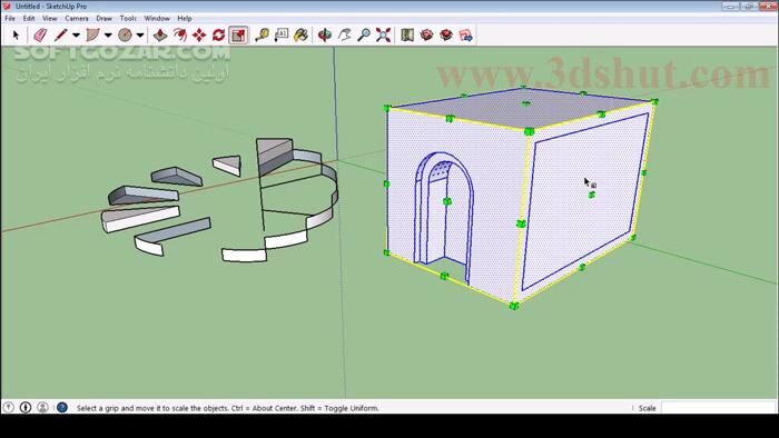 دانلود دوره ویدئویی آموزش کامل SketchUp به زبان فارسی - دانلود آموزش کامل اسکچاپ - سافت گذر