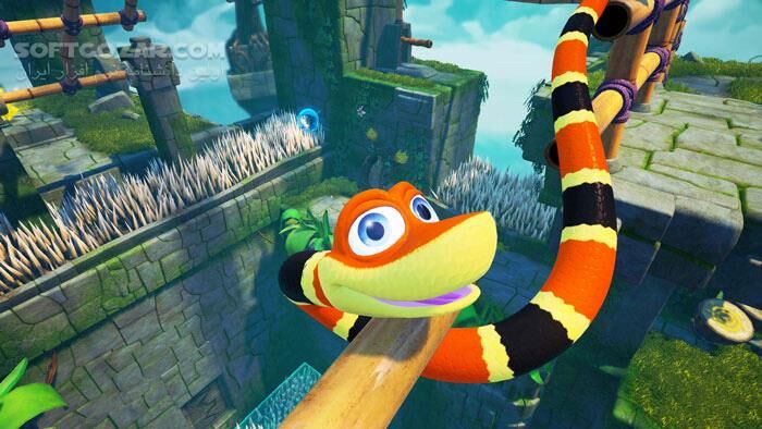 دانلود Snake Pass - دانلود بازی مار سه بعدی - سافت گذر
