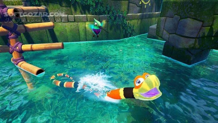 دانلود Snake Pass - دانلود بازی مار سه بعدی - سافت گذر