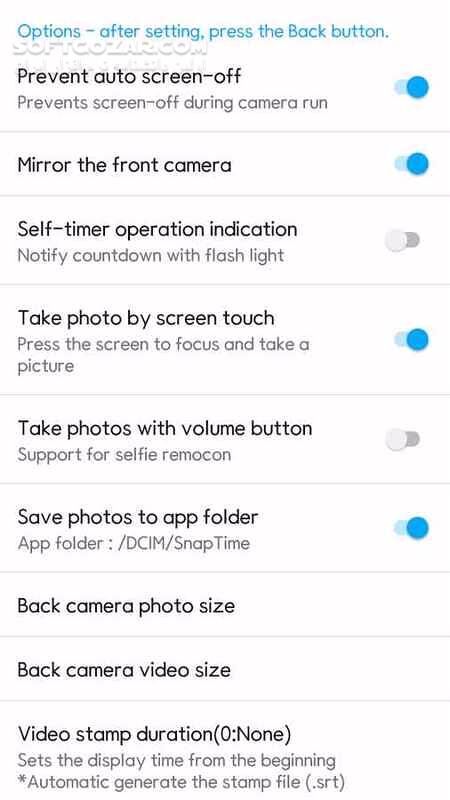 دانلود SnapTime Camera 3.23 For Android +4.4 - دانلود دوربین شگفت انگیز برای اندروید - سافت گذر