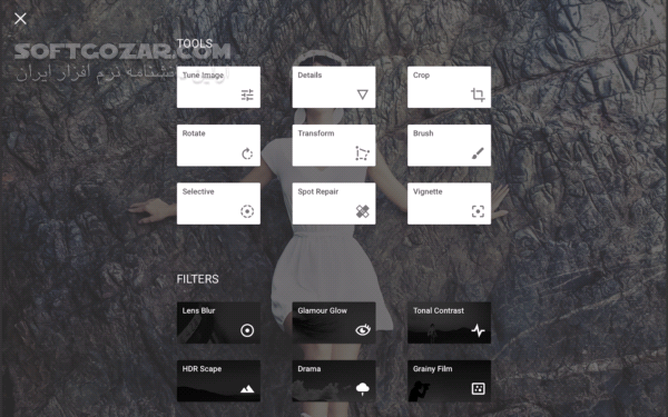 دانلود Snapseed 2.19.1.303051424 for Android +4.1 - دانلود ویرایش تصاویر با ابزار گوگل برای اندروید - سافت گذر