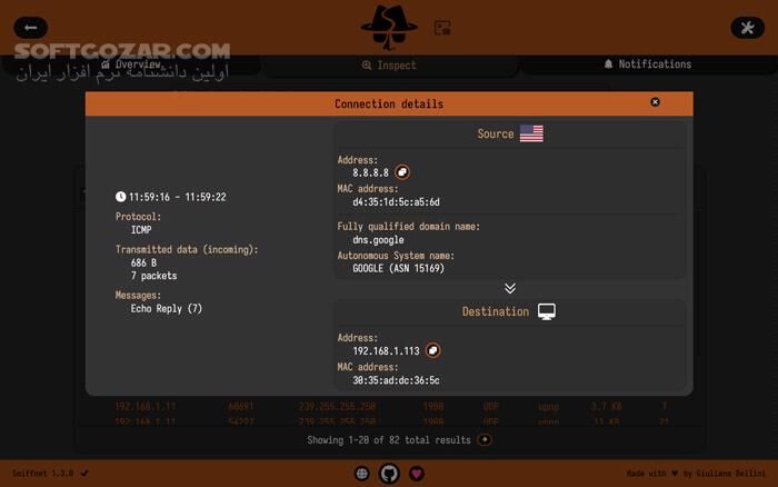 دانلود Sniffnet 1.4.2 - دانلود نظارت بر شبکه - سافت گذر