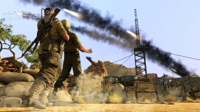 دانلود Sniper Elite III + Update v1.13 + v1.14 incl DLC - دانلود بازی تک‌تیرانداز حرفه‌ای 3  | دارای دی‌ال‌سی Target Hitler Hunt the Grey Wolf و 4 بسته‌ی افزایشی دیگر بصورت پیش‌فرض - سافت گذر
