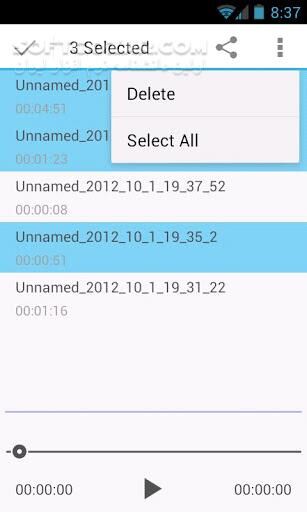 دانلود Sound Recorder 1.0.9 for Android +2.3 - دانلود ضبط صدا به صورت کاملا ساده برای اندروید - سافت گذر