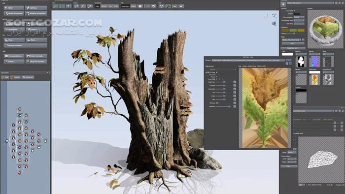 دانلود SpeedTree Modeler 10.0 (x64) - دانلود مدل‌سازی سه‌بعدی گیاهان و درختان - سافت گذر