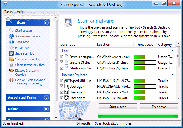 دانلود SpyBot – Search & Destroy 2.9.82.0 - دانلود اسپای بوت شناسایی و نابودسازی بدافزارها - سافت گذر