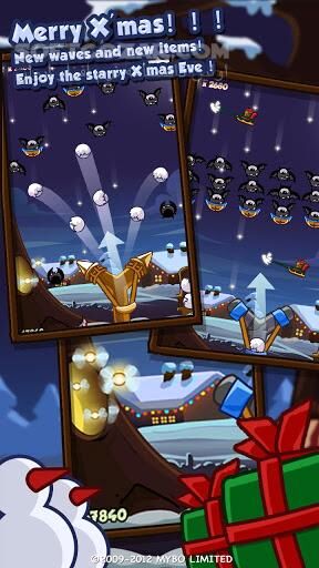 دانلود Starry Nuts 1.5.9 for Android +2.2 - دانلود بازی پرتاب گلوله برف برای اندروید - سافت گذر