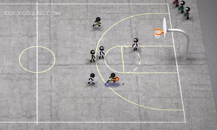 دانلود Stickman Basketball 2.1 for Android +2.3 - دانلود بسکتبال آدمک ها برای اندروید - سافت گذر