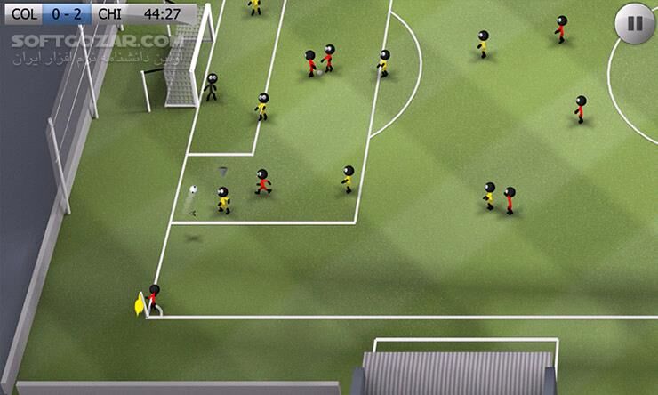 دانلود Stickman Soccer 2018 2.3.3 for Andrid +2.3 - دانلود فوتبال آدمک ها برای اندروید - سافت گذر