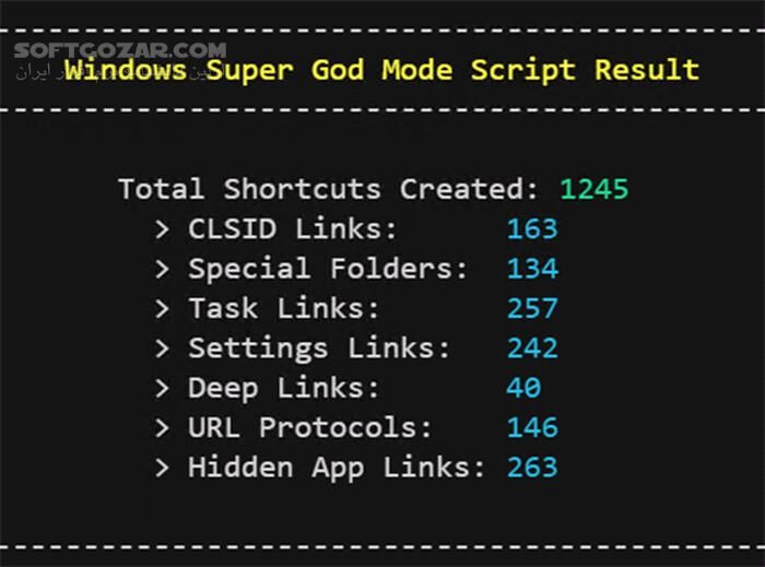 دانلود Super God Mode v1.2.0 - دانلود دسترسی کامل به تنظیمات ویندوز - سافت گذر