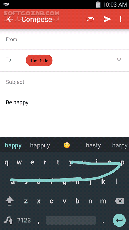دانلود Swype Keyboard 3.2.4.3020400.50699 for Android +4.0 - دانلود کیبرد تایپ به صورت Swype برای اندروید - سافت گذر