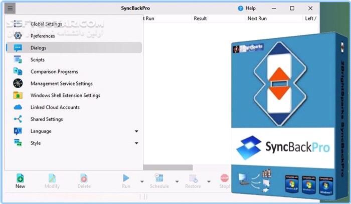 دانلود 2BrightSparks SyncBackPro 11.3.124 - دانلود پشتیبان گیری، بازیابی و همگام سازی فایل ها - سافت گذر