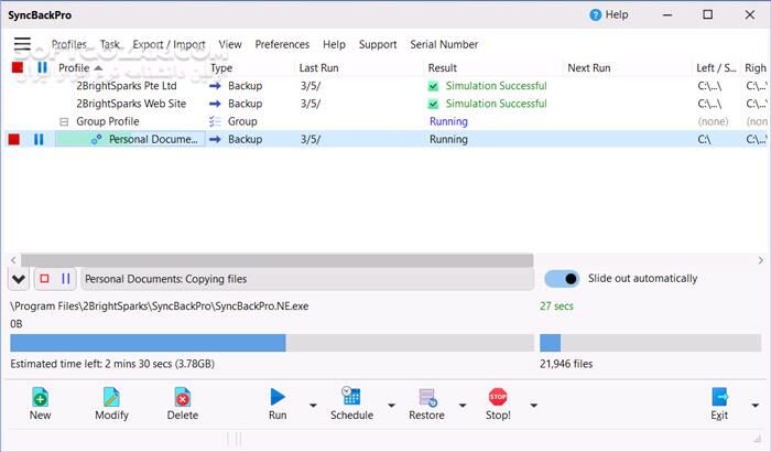 دانلود 2BrightSparks SyncBackPro 11.3.124 - دانلود پشتیبان گیری، بازیابی و همگام سازی فایل ها - سافت گذر