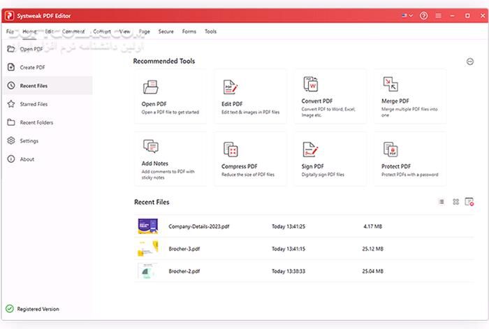 دانلود Systweak PDF Editor 1.0.0.8300 + Portable - دانلود ویرایش مستقیم فایل‌های پی‌دی‌اف - سافت گذر