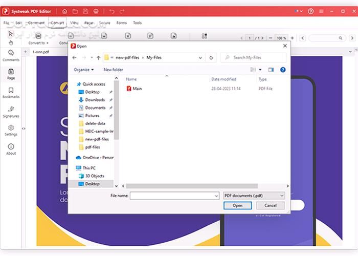 دانلود Systweak PDF Editor 1.0.0.8300 + Portable - دانلود ویرایش مستقیم فایل‌های پی‌دی‌اف - سافت گذر
