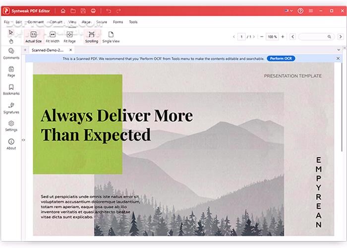 دانلود Systweak PDF Editor 1.0.0.8300 + Portable - دانلود ویرایش مستقیم فایل‌های پی‌دی‌اف - سافت گذر