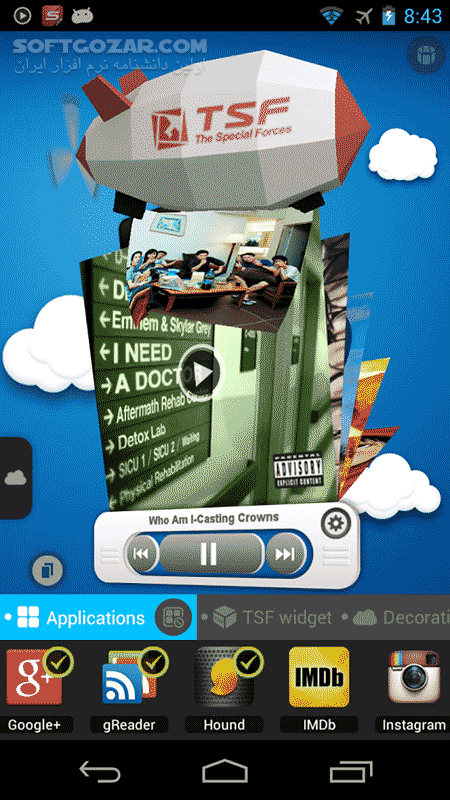 دانلود TSF Shell 3D Launcher Prime 3.9.4 for Android +2.2 - دانلود لانچری بسیار زیبا به همراه تمامی پلاگین ها برای اندروید - سافت گذر